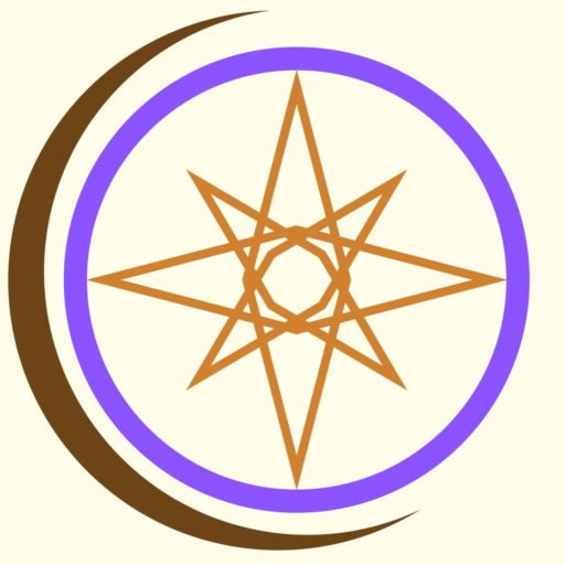 carmen cook logo equinox star surrounded by Hopi circle and Moon