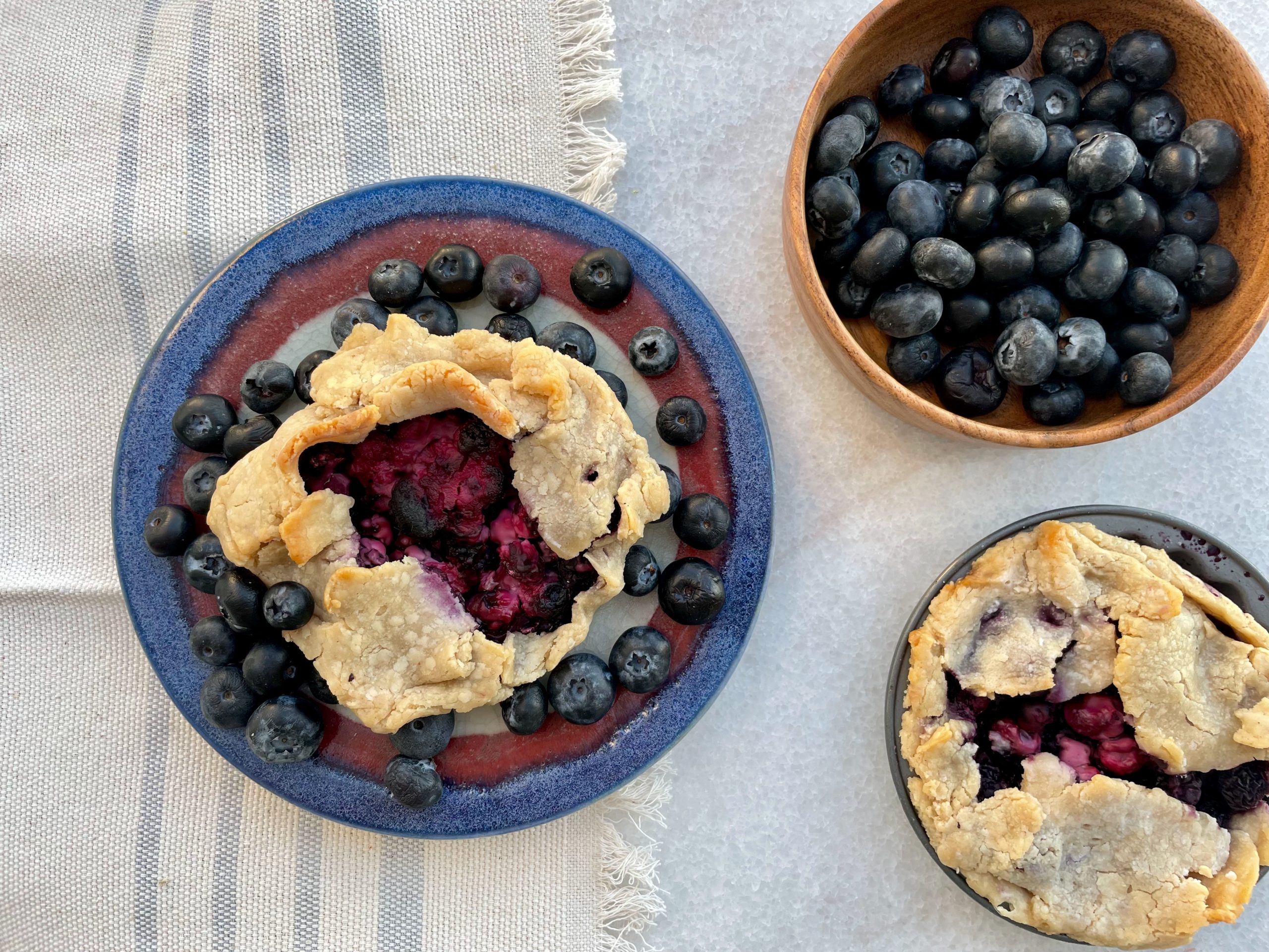 tarts can be nutritious with only blueberries and a gluten free crust